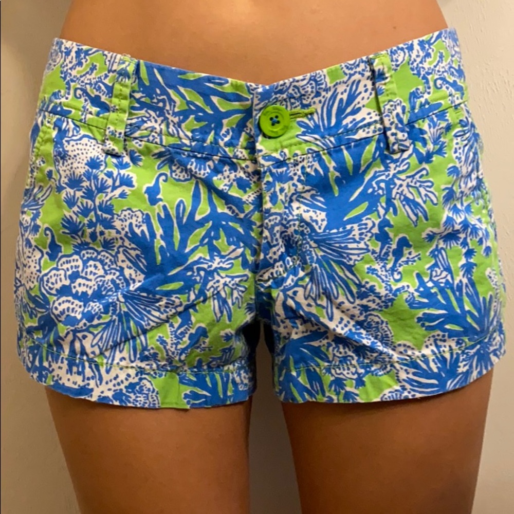 Lily Pulizter blue & green shorts
